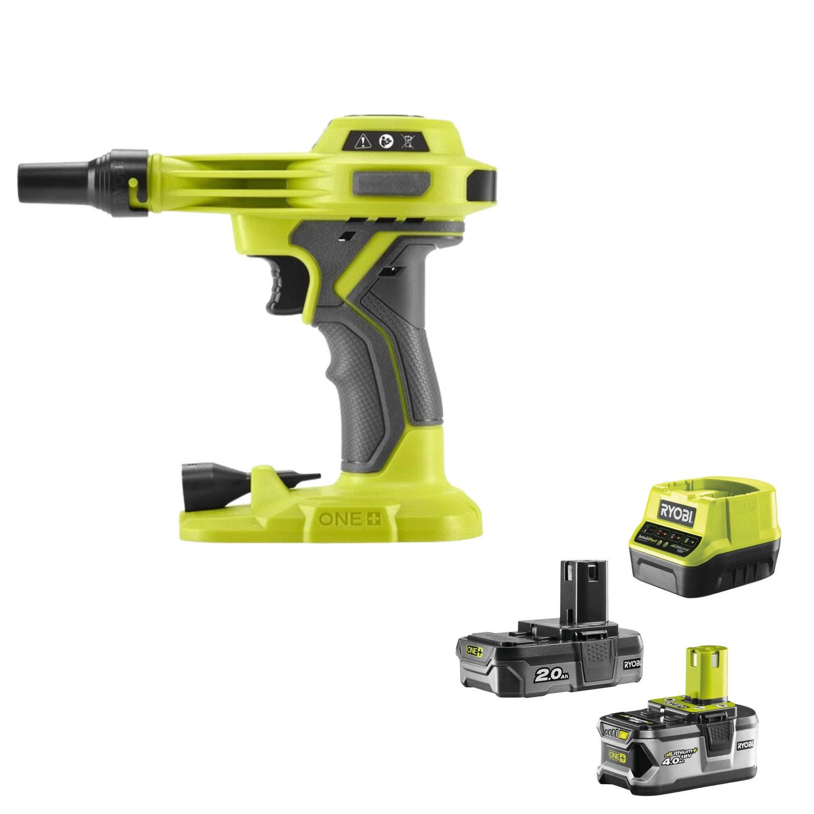 Аккумуляторная батарея Ryobi RVI18-0 Compressore 18V ONE 210 лмин 0034 Бар 20Ач 40Ач 70090₽