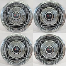 1970-1972 Chevrolet Camaro Nova Chevelle 3040 14 Fin Type Hubcaps 3972260 Set