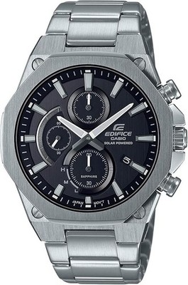 CASIO EDIFICE EFS-S570YD-1AJF Black Chronograph Solar Men's Watch from Japan 