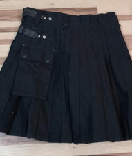 Scottish Black Kilt Size 48 Length 23"