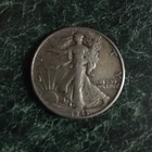 1943 Silver walking liberty half dollar, 90% silver.