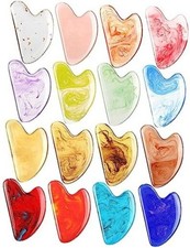 16 Pcs Gua Sha Facial Tools Gua Sha Stone Facial Massage Tools Mixed Style