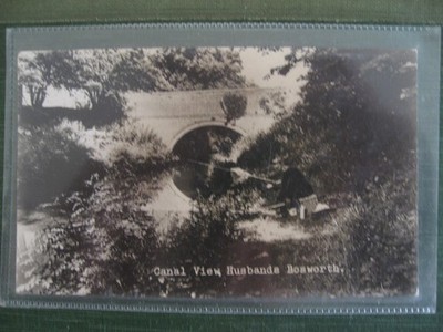 GB RPPC Canal View Ehemänner, Bosworth, Leics...