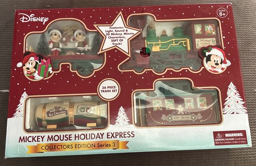 NEW Christmas Disney MICKEY MOUSE Holiday Express 36 Piece Train set Series 3