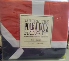 Where The Polka Dots Roam By Amadora Designed Concepts Twin Duvet