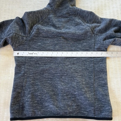 Uniqlo Felpa con Cappuccio Donna Grigio Medio Full Zip SECCO Raglan Tasche Maglia Tempo Libero - Foto 6 di 14