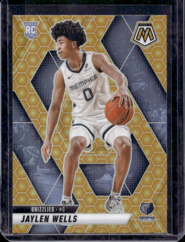 2024-25 Panini Mosaic - Rookies Jaylen Wells #240 Honeycomb Mosaic Prizm (RC)