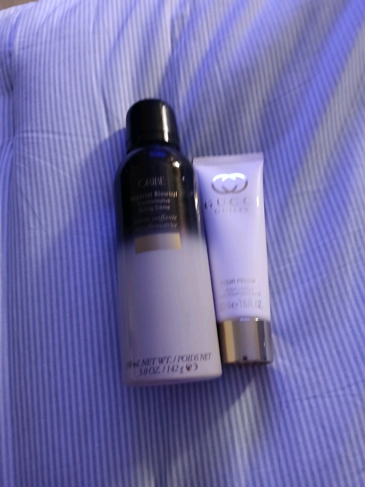 Orbie Hair Straightening Cream & Gucci Body Lotion