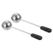2 Pcs Tea Infuser Filter, Tea Strainer, Tea Ball, Black