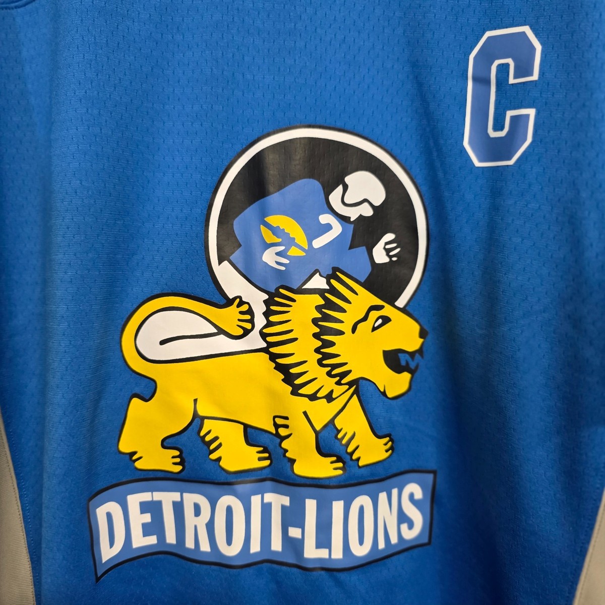 NWOT Mitchell & Ness Detroit Lions Vintage Big Logo 34 Football