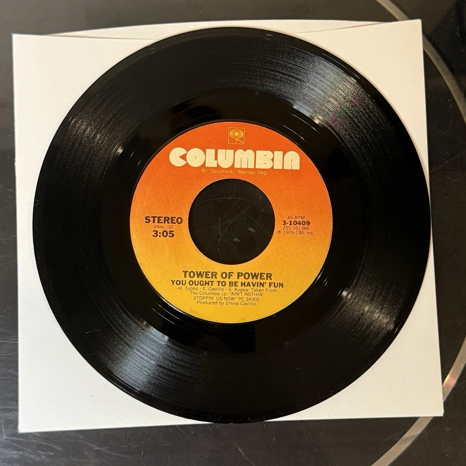Tower Of Power - You Ought To Be Havin Fun - Columbia (45RPM 7")(AA170)  - Image 3 of 4