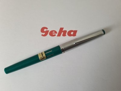 GEHA 707 ''A'' grün Füllhalter Schulfüller Füller 1966-1973 Vintage RAR