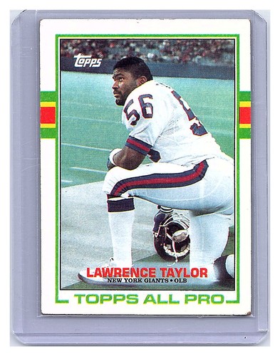Lawrence Taylor #23 1989 Topps American/UK card