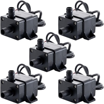 hiBCTR 5-Pack 12V Brushless Water Pump, 240L/H, 3M Lift