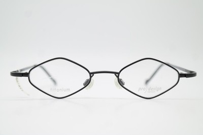 Brille prodesign denmark P.907 TITANIUM Schwarz Eckig Brillengestell Neu