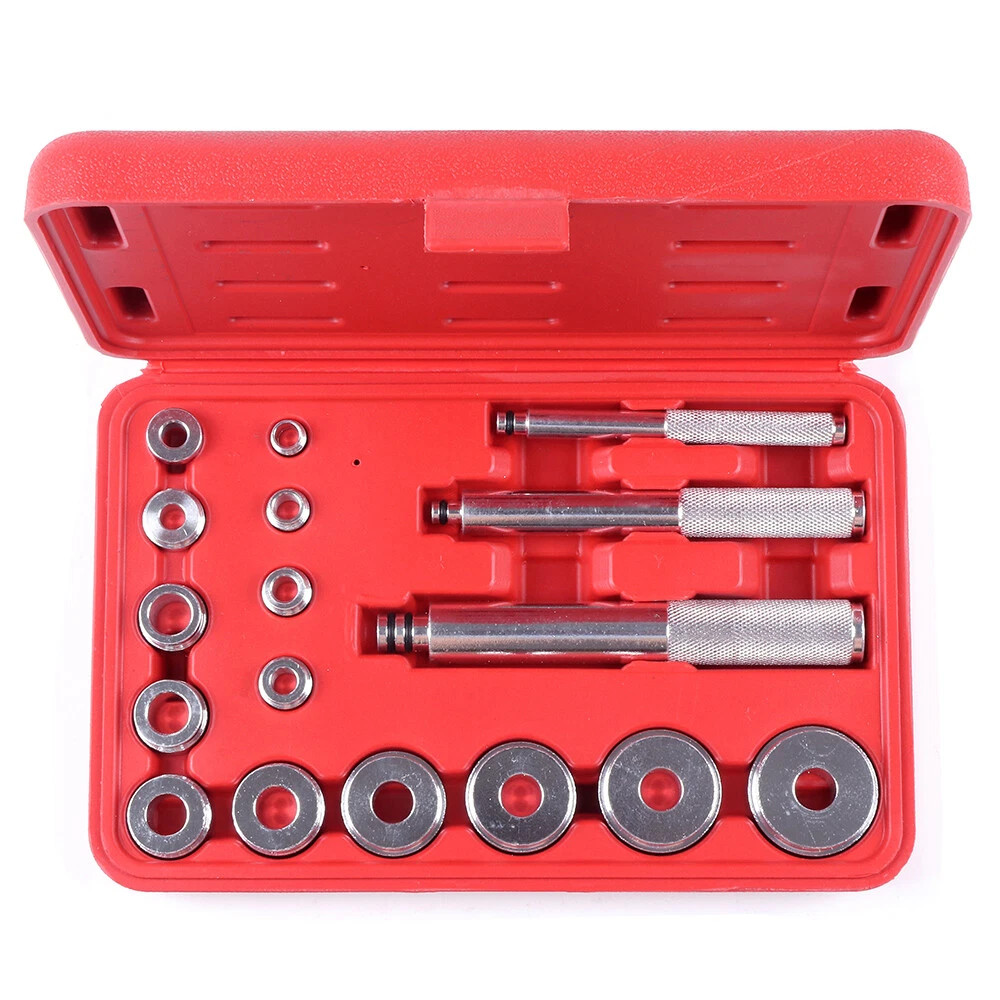 Bushing Seal Installer Remover Bearing Race Set Driver Tool Kit Automotive 17 Pc