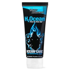 H2Ocean Ocean Care Tattoo Aftercare Lotion 2.5ounces-Fragrance Free Tattoo Moist