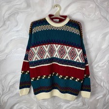 VINTAGE COLARABLE THE SWEATER SHOP KNITWEAR SWEATER PULLOVER Mens Size L