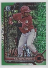 2022 Bowman Draft Chrome Green Sparkle Refractor 28/99 Ricardo Cabrera n1u