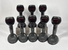 Symbol Motorola Handheld Barcode Scanner Lot Of 8 Stands No Cords 1408