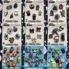 Handmade 5 10 pack Star Wars R2d2 C3po Chewy Vader Yoda shoe charms