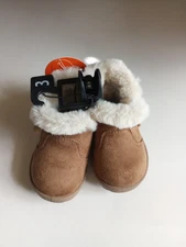Wonder Nation Shearling Chestnut Boots Size 3 (C3)