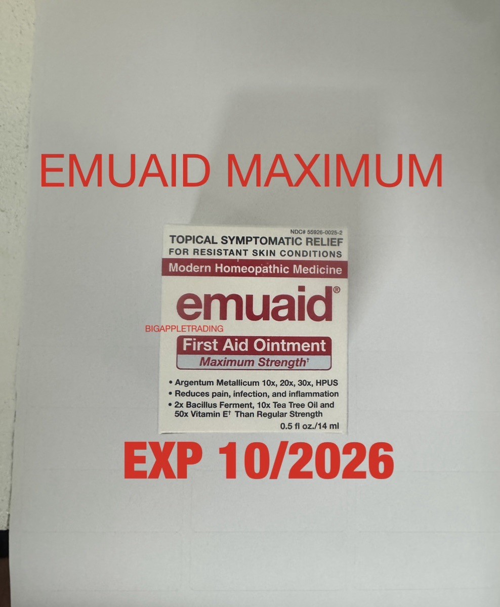 READ DESCRIPTION!⭐️ EMUAID EmuaidMAX First Aid Ointment - 0.5oz