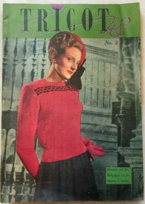 STRICK 48 Nr. 3 alte Zeitschrift Strick Mode Damen Herren Kind 1948