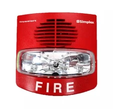 49AV-WRF-BA SIMPLEX Wall RED Horn Strobe, Fire detection