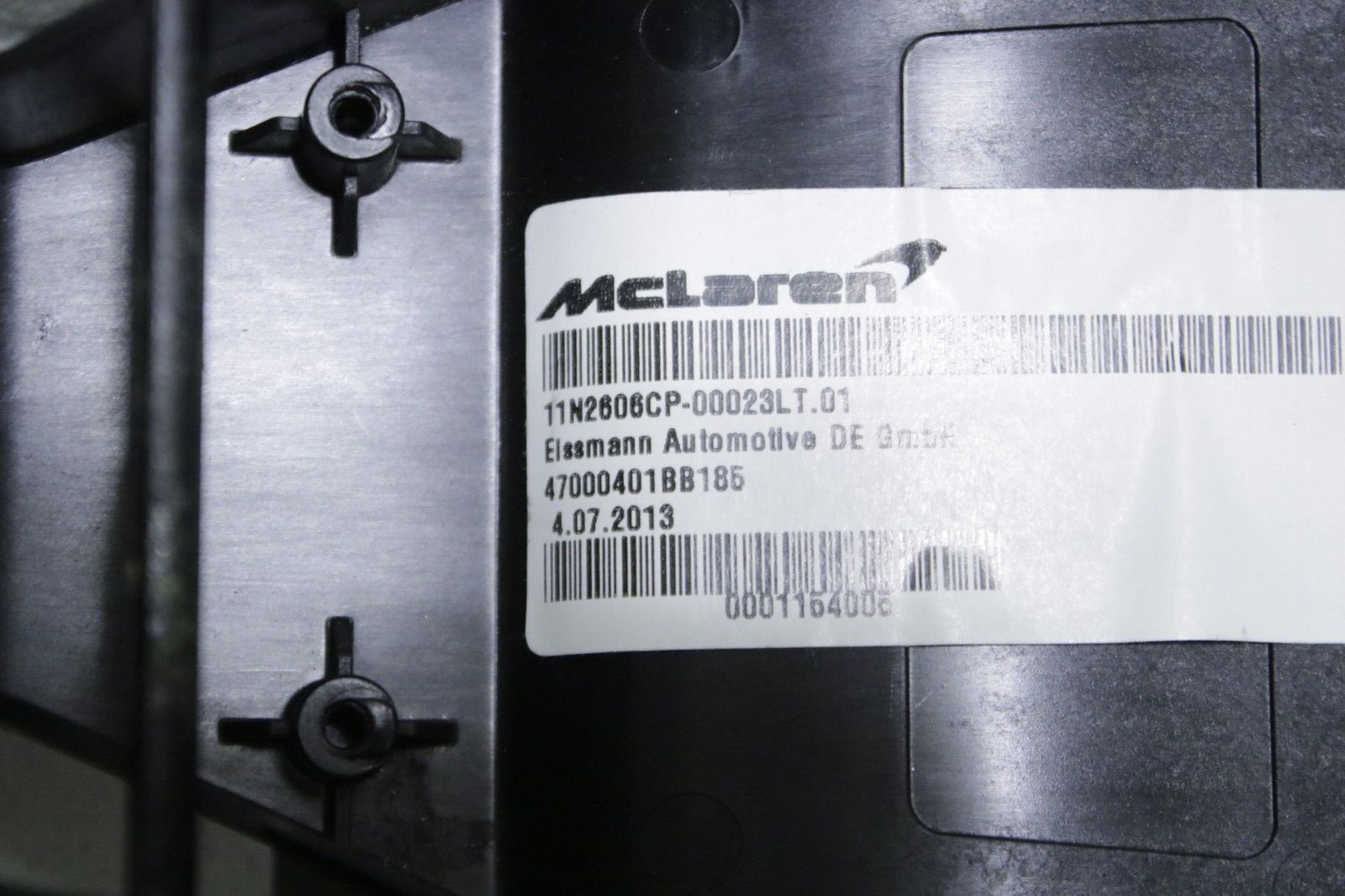 McLaren MP4-12C Spider Center Console Insert Tunnel Trim OEM 2013 2014