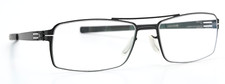 Ic Berlin Glasses Frame Tom B.Black Satin Pilot Rectangular Light Flexible M