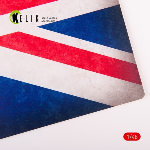 Stands for models - Acrylic Base United Kingdom Flag Scale 1:48 KeliK KS48030 - Picture 3 of 4