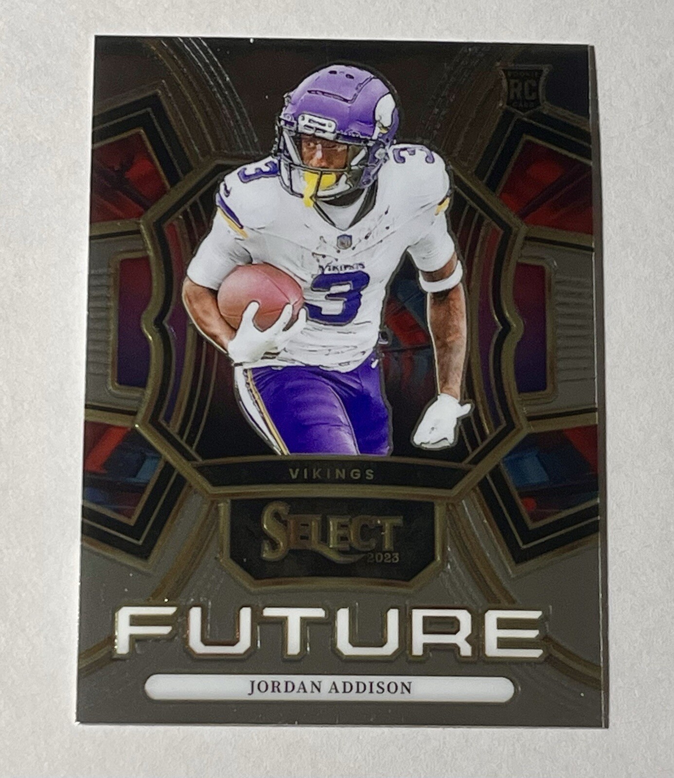 2023 Panini Select Jordan Addison Future RC #FUT-JAD Minnesota Vikings