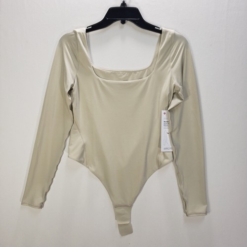 NEU Lululemon Body MEDIUM Wundermost Nulu Langarm Tanga hellbraun $ 88 - Bild 7 von 9