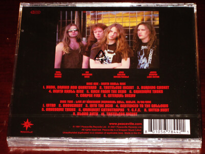 Cancer: Death Shall Rise + Live In 1990 2 CD Set 2021 Peaceville