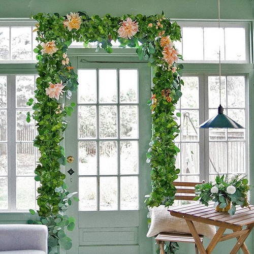 2M Artificial Ivy Plant Vine Foliage Flower Hanging Leaf Garland Decor Grape - Picture 5 of 9