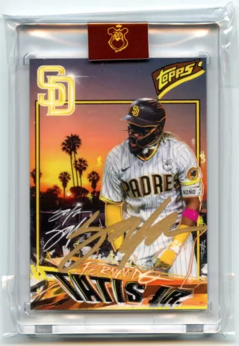 Topps Project70 Fernando Tatis Jr King Saladeen Signed Autographed Gold /25