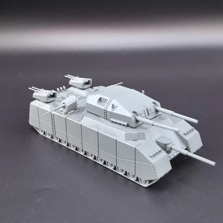 3D Printed 1/300 WW II Germany Krupp P1000 Super Heavy Tank Unpainted Kit Model - Image 4 of 4