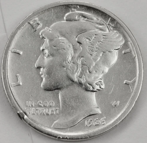 Photo of a 1926-D Mercury Dime from an eBay listing that sold on Jul 22, 2026