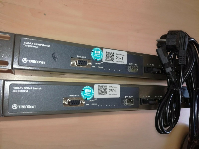 TRENDnet 8-Port 100 Base-FX Layer 2 Managed Switch teg-s081FMi for Fiber Optic Cable
