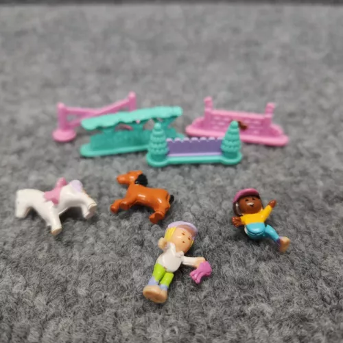 1995 Polly Pocket Vintage Pony Jumpin' Fun COMPLETE Bluebird Toys Flaws