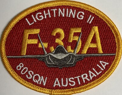 F-35A 80SQN Lightning II RAAF Embroidered Patch Australia | eBay