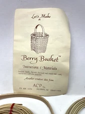 Let’s Make A Basket  Berry Basket Kit By ACP  Vintage New Old Stock w Instructio