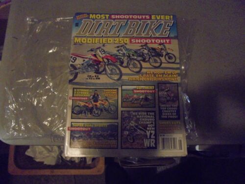 MAY 1997 DIRT BIKE MAGAZINE,MODIFIED 250 SHOOTOUT,NEW YZ,WR,DUALS,50CC,4 STROKES - Afbeelding 1 van 12