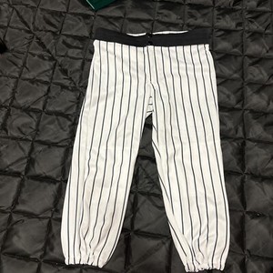 Pantalon De Baseball Vintage Betlin 1980s Pinstripe Blanc/bleu Taille 34 USA