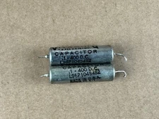 Pair Vintage .1 uf 400v Sprague Vitamin Q L 96P Tube Amp Tone Capacitors (Qty)