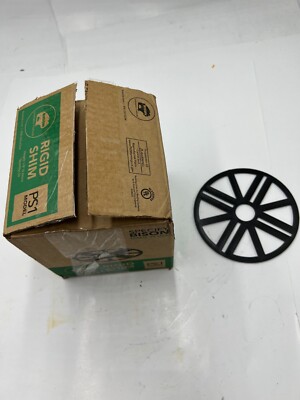 (Box of 50) Bison Rigid Shim PS1 1/8'' (3.2mm) Black Plastic Heavy Duty for Patio