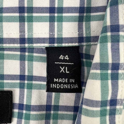 Country Road Long Sleeved Button up Check Shirts Mens XL White/Green 61/77 - Picture 5 of 7