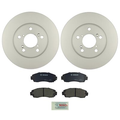 Set of 12 Front 296mm-Rear 313mm Brake Disc Rotors-Ceramic Brake Pad Kit For 2005-2010 Honda Odyssey Front D1521 7994 - LLC