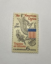 Rare - 1969 American Legion 50 Years 6 Cents Stamp Mint Never Hinged OG